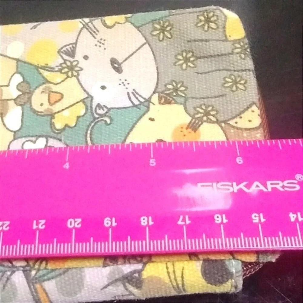Unionbay Canvas Cat Print Zip Around Wallet Phone Case Multicolor Kawaii UA0317